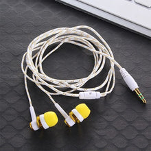 Load image into Gallery viewer, Wired Earphone Stereo In-Ear 3.5mm Nylon Weave Cable Earphone Headset With Mic For Laptop Smartphone Gifts
