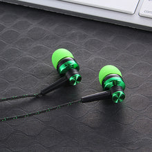 Load image into Gallery viewer, Wired Earphone Stereo In-Ear 3.5mm Nylon Weave Cable Earphone Headset With Mic For Laptop Smartphone Gifts
