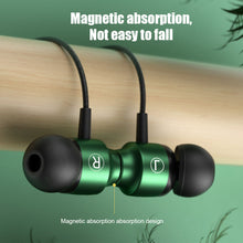 Load image into Gallery viewer, L Jack Magnetic Gamer Wired Earphones Gaming Green Metal HiFi Bass Stereo 3.5mm Type C Earbuds For Phone Computer Mic Headphones
