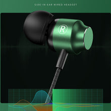 Load image into Gallery viewer, L Jack Magnetic Gamer Wired Earphones Gaming Green Metal HiFi Bass Stereo 3.5mm Type C Earbuds For Phone Computer Mic Headphones
