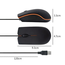 Load image into Gallery viewer, M20 Wired Mouse 1200dpi Computer Office Mouse Matte Black USB Gaming Mice For PC Notebook Laptops Non Slip Wired Gamer Mouse
