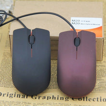 Load image into Gallery viewer, M20 Wired Mouse 1200dpi Computer Office Mouse Matte Black USB Gaming Mice For PC Notebook Laptops Non Slip Wired Gamer Mouse
