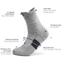 Load image into Gallery viewer, Breathable Basketball Socks Outdoor Cycling Socks Sports Socks Protect Feet Wicking Bike Running Football Sport Socks Men Socks
