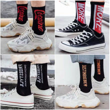 Load image into Gallery viewer, Korean Style Fashion Harajuku Street Hip Hop Socks Unisex Cool Men Socks Skateboard Women Socks
