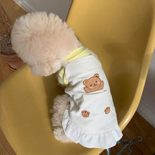 Load image into Gallery viewer, Sweet Suspenders Bear Corduroy Dress Ins Puppy Vest Cats and Dogs Spring Skirts Flying Sleeves Cute Princess Skirt Pets Clothes for Small Girl Boy Dogs
