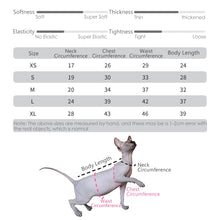 Load image into Gallery viewer, Winter Hairless Cat Sweater Cat Clothes Fall Winter Kitten Small Dog Clothes for Cornish Devon Cat Costume Hairless Pet Clothes
