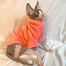 Load image into Gallery viewer, Winter Hairless Cat Sweater Cat Clothes Fall Winter Kitten Small Dog Clothes for Cornish Devon Cat Costume Hairless Pet Clothes
