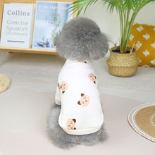 Load image into Gallery viewer, Pet Clothes Cute Bear Print Two-legged Clothes Comfortable and Breathable Cat Clothes Puppy Clothes
