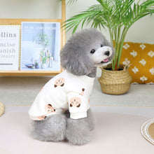 Load image into Gallery viewer, Pet Clothes Cute Bear Print Two-legged Clothes Comfortable and Breathable Cat Clothes Puppy Clothes
