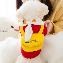 Load image into Gallery viewer, Winter Cartoon Dog Clothes Cute Bow Tie Satchel Pet Clothing for Small Dogs Puppy Cat Costumes Coat Warm Plush Sweater Chihuahua

