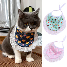 Load image into Gallery viewer, Cute Pet Bandana For Dog Cat Triangular Pet Bibs Scarf Cotton Washable Ties Collar Scarf Puppy Kitten Accessories
