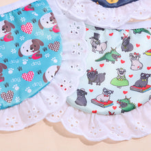 Load image into Gallery viewer, Cute Pet Bandana For Dog Cat Triangular Pet Bibs Scarf Cotton Washable Ties Collar Scarf Puppy Kitten Accessories
