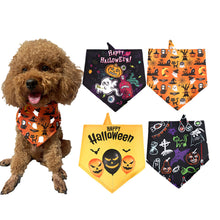Load image into Gallery viewer, Halloween Dog Bandanas Halloween Dog Accessories Pet Dog Bandanas Scarf Small Dog Cat Puppy Bibs Pet Supplies For Small Dogs
