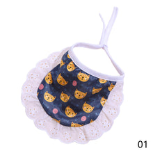 Load image into Gallery viewer, Cute Pet Bandana For Dog Cat Triangular Pet Bibs Scarf Cotton Washable Ties Collar Scarf Puppy Kitten Accessories
