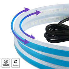 Load image into Gallery viewer, 1.5m Car Hood Lights Universal Headlight Strip Daytime Running Light DRL Decorative Lamp Bar Scan When Starting 12V Ambient Backlight

