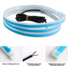 Load image into Gallery viewer, 1.5m Car Hood Lights Universal Headlight Strip Daytime Running Light DRL Decorative Lamp Bar Scan When Starting 12V Ambient Backlight
