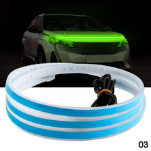 Load image into Gallery viewer, 1.5m Car Hood Lights Universal Headlight Strip Daytime Running Light DRL Decorative Lamp Bar Scan When Starting 12V Ambient Backlight
