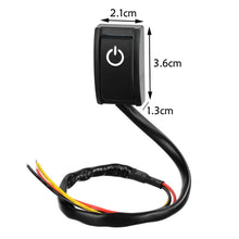 Load image into Gallery viewer, Universal Car Push Button Latching Turn ON/OFF Adhesive Truck Electrical Button Switch LED Light DC12V/200mA
