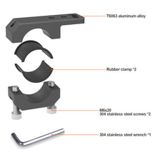Load image into Gallery viewer, Aluminum Alloy Motorcycle Bumper Spotlight Auxiliary Lamp Bracket LED Head Light Tube Clamp Mount Kit
