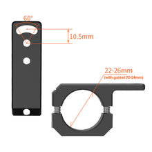 Load image into Gallery viewer, Aluminum Alloy Motorcycle Bumper Spotlight Auxiliary Lamp Bracket LED Head Light Tube Clamp Mount Kit
