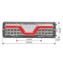 Load image into Gallery viewer, 24V 47LED Car Truck Trailer Truck Rear Tail Lights Stop Brake LED Turn Signal Lamp Indicator Lamp Taillight Caravans Bus RV Camper Bus

