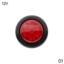 Load image into Gallery viewer, 1Pc 12V/24V Truck Side Lights Trailer Clearance Lights LED Marker Lights Round Wagon Rear Light
