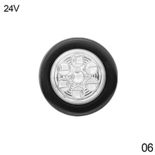 Load image into Gallery viewer, 1Pc 12V/24V Truck Side Lights Trailer Clearance Lights LED Marker Lights Round Wagon Rear Light
