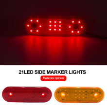 Load image into Gallery viewer, 21LED Side Marker Lights Car External Lamp Indicator Warning Rear Tail Light Trailer 12V/24V Truck Lorry Boat Accessories
