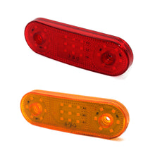 Load image into Gallery viewer, 21LED Side Marker Lights Car External Lamp Indicator Warning Rear Tail Light Trailer 12V/24V Truck Lorry Boat Accessories
