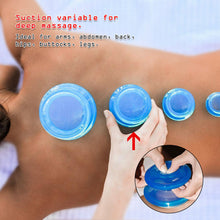 Load image into Gallery viewer, Silicone Vacuum Cupping Set Massage Body Cups Back Gua Sha Ventosas Suction Cup Anti-Cellulite Skin Lift Physiotherapy Jars Slim
