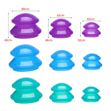 Load image into Gallery viewer, Silicone Vacuum Cupping Set Massage Body Cups Back Gua Sha Ventosas Suction Cup Anti-Cellulite Skin Lift Physiotherapy Jars Slim
