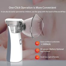 Load image into Gallery viewer, Portable Mini Handheld Medical Silent Mesh Nebulizer Asthma Inhaler Atomizer Children Health Care Nebulizer Humidifier
