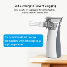 Load image into Gallery viewer, Portable Mini Handheld Medical Silent Mesh Nebulizer Asthma Inhaler Atomizer Children Health Care Nebulizer Humidifier
