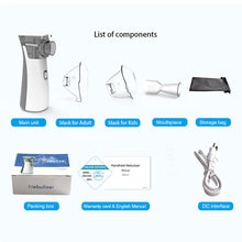 Load image into Gallery viewer, Portable Mini Handheld Medical Silent Mesh Nebulizer Asthma Inhaler Atomizer Children Health Care Nebulizer Humidifier
