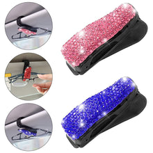 Load image into Gallery viewer, Car Clip Sun Visor Glasses Bracket Bill Clip Portable Sunglasses Rhinestone Diamond Decoration Eyeglasses Interior Supplies
