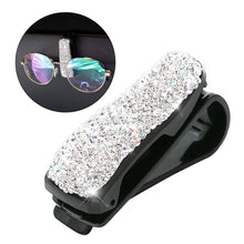 Load image into Gallery viewer, Car Clip Sun Visor Glasses Bracket Bill Clip Portable Sunglasses Rhinestone Diamond Decoration Eyeglasses Interior Supplies
