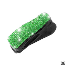 Load image into Gallery viewer, Car Clip Sun Visor Glasses Bracket Bill Clip Portable Sunglasses Rhinestone Diamond Decoration Eyeglasses Interior Supplies

