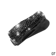 Load image into Gallery viewer, Car Clip Sun Visor Glasses Bracket Bill Clip Portable Sunglasses Rhinestone Diamond Decoration Eyeglasses Interior Supplies
