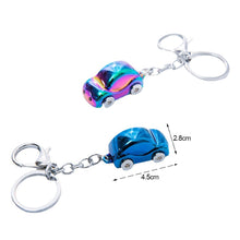 Load image into Gallery viewer, Metal Car Key Chain Beetle Shaped Car Key Ring Charm Key Holder Keychain Best Jewelry Gift Women
