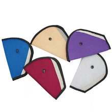 Load image into Gallery viewer, Anti-collision Car Safety Belt Cover Adjustable Triangular Safety Seat Belt Pad Clips Baby Child Protection Seat Belt Retainer
