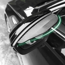 Load image into Gallery viewer, 1Pair PVC Car Side Rear View Mirror Sticker Rain Eyebrow Visor Carbon Fiber Look Sun Shade Weather Shield Cover Auto Accessories
