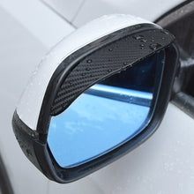 Load image into Gallery viewer, 1Pair PVC Car Side Rear View Mirror Sticker Rain Eyebrow Visor Carbon Fiber Look Sun Shade Weather Shield Cover Auto Accessories
