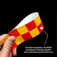 Load image into Gallery viewer, Car Safety Warning Tape Reflective Sticker Bike Frame Motorcycle Bicycle Decal Decor Reflective Strips Safety Mark Warning Tape
