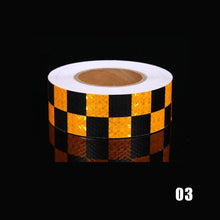 Load image into Gallery viewer, Car Safety Warning Tape Reflective Sticker Bike Frame Motorcycle Bicycle Decal Decor Reflective Strips Safety Mark Warning Tape
