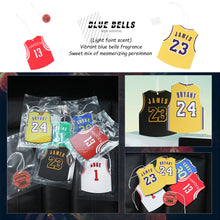 Load image into Gallery viewer, Basketball Uniform Celebrity Clothes Hanging Car Solid Perfume Papers Car Interior Decoration Air Freshener Mirror Car Ornaments
