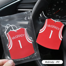 Load image into Gallery viewer, Basketball Uniform Celebrity Clothes Hanging Car Solid Perfume Papers Car Interior Decoration Air Freshener Mirror Car Ornaments
