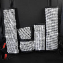 Load image into Gallery viewer, Car Styling Rhinestones Crystal Car Seat Belt Cover Shoulder Pads Car Shifter Gear Hand Brake Covers Auto Interior Accessories
