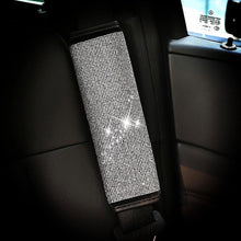 Load image into Gallery viewer, Car Styling Rhinestones Crystal Car Seat Belt Cover Shoulder Pads Car Shifter Gear Hand Brake Covers Auto Interior Accessories
