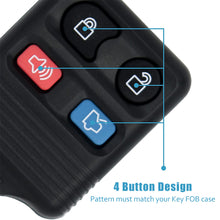 Load image into Gallery viewer, 4 Buttons Remote Key Shell Case Entry Fob 315MHz for Ford Mustang Focus Lincoln LS Town Remote Control Clicker Transmitter

