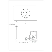 Load image into Gallery viewer, Micro USB TYPE C Lightning to HDMI-Compatible Cable HDTV TV Digital AV Adapter Cable 1080P For iPhone iPad and Android phone
